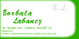 borbala labancz business card